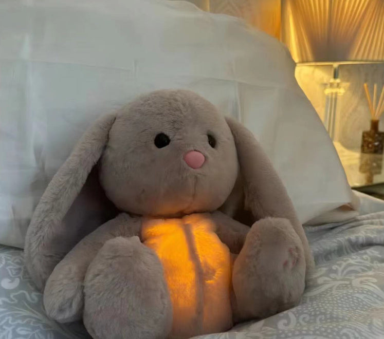 Cross-border New Breathing Lamb Baby Sleeping Soothing Sleep Music Plush Toy