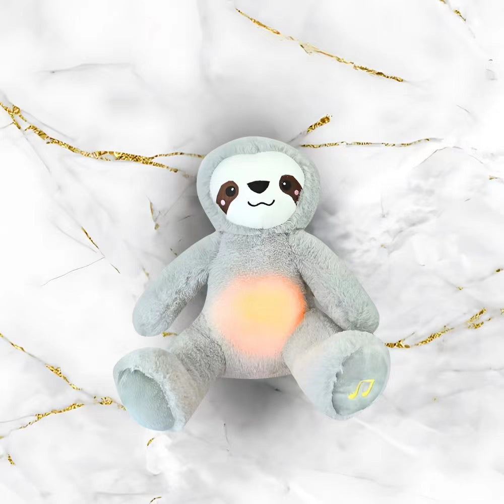 Cross-border New Breathing Lamb Baby Sleeping Soothing Sleep Music Plush Toy