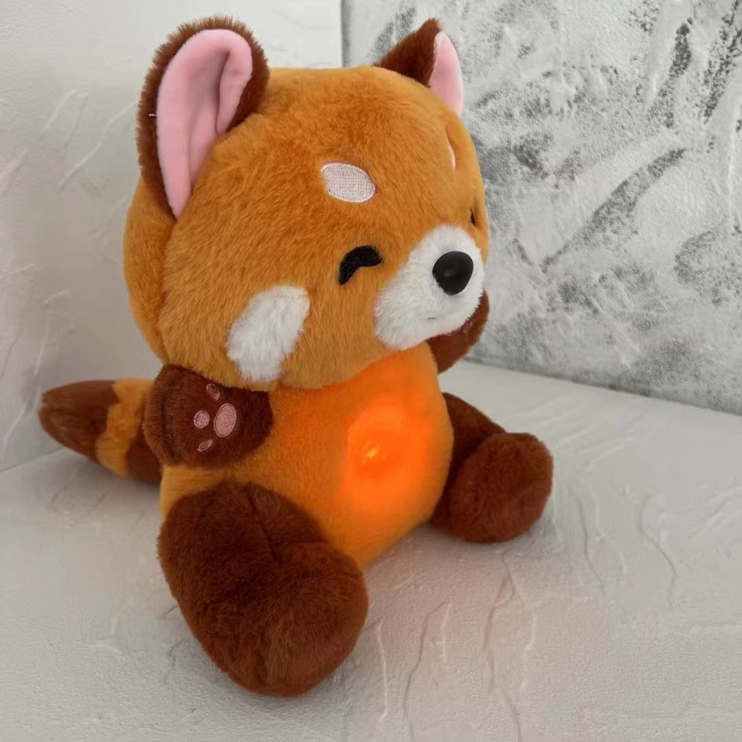 Cross-border New Breathing Lamb Baby Sleeping Soothing Sleep Music Plush Toy